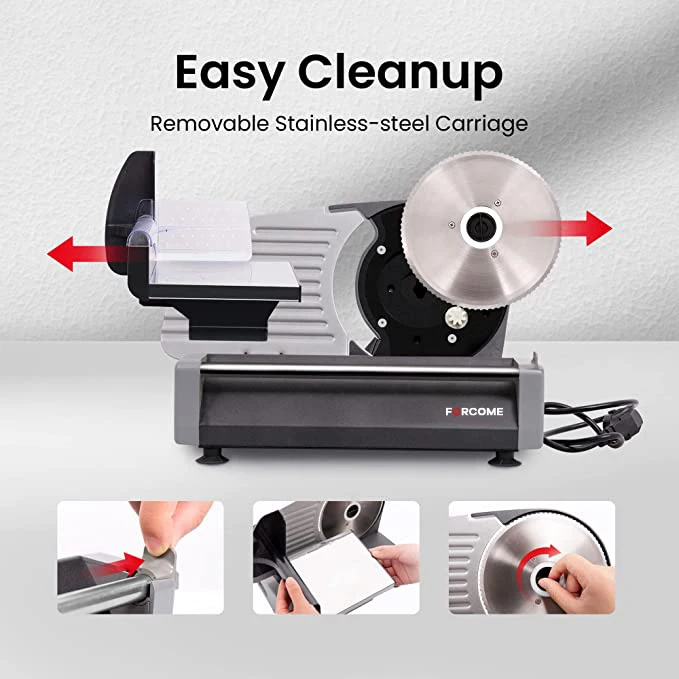 Бытовая ломтерезка для мяса 1/4 л.с. 180 Вт электрическая пищевая с 7 5