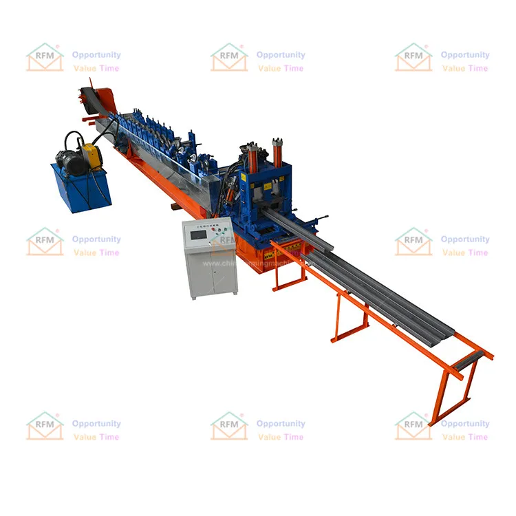 
Top Quality C Channel Roll Forming Making Equipment Interchanged Eave Guide Rails Line Sigma Purlin Machine Corrugating Machine 