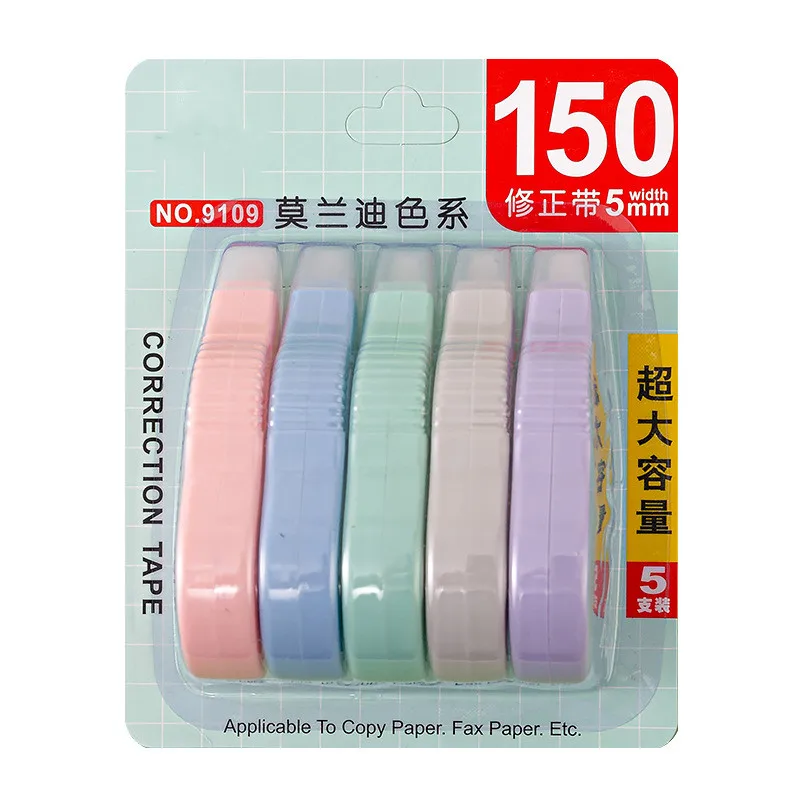School Stationery Supplies Custom Wholesale Correction Tape 150 Meters Morandi High-value Cute Student Plus Correction Tape Set