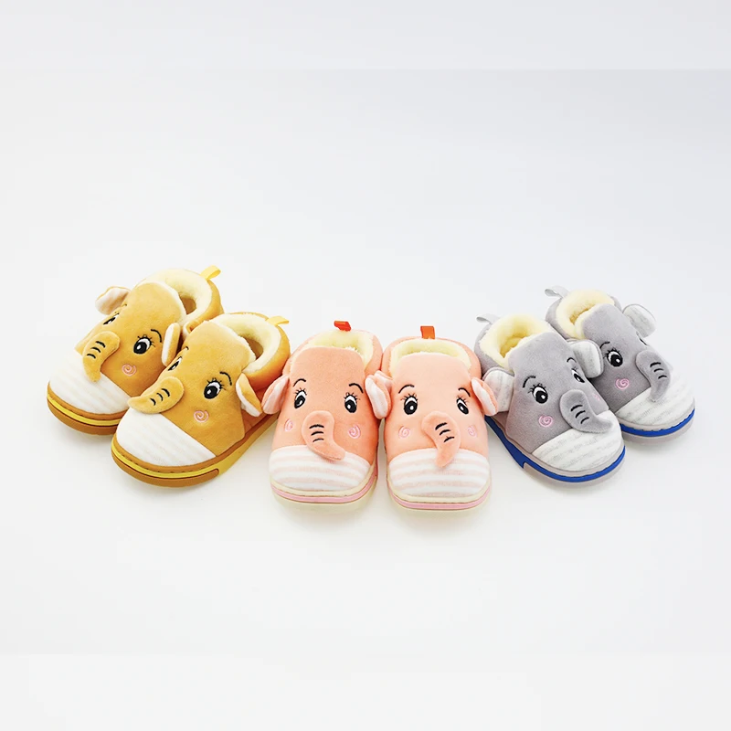 
Cute ElephantSuper Soft Plush baby Shoes Plush Comfort Indoor Slippers Soft newborn Baby Slippers 