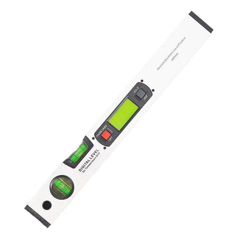 HYSTIC Protractor Angle Finder Inclinometer Without Magnets Bubble Electronic Level Slope Test Ruler 400mm Digital Spirit Level