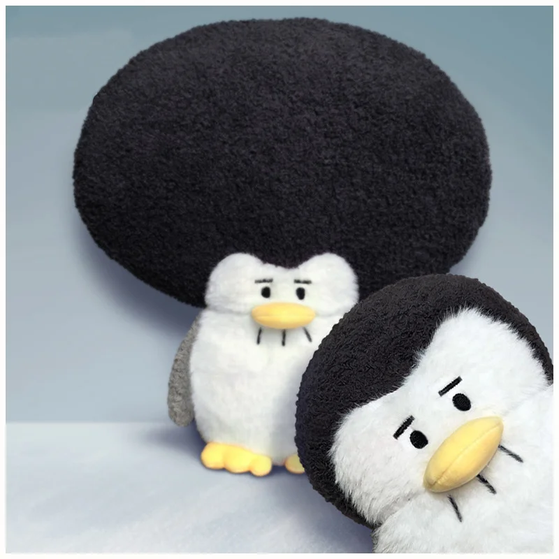 2022 Penguin doll with explosive head Sad expression doll Animal stuffed gift Ugly cute car pillow cute cushion