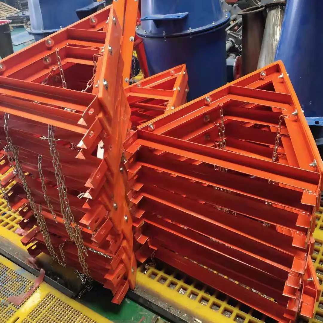 high quality pu blade i type iron ore light weight material conveyor multi-blade belt cleaner for non loaded