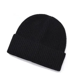 Premium Quality Custom Thick Warm Candy Solid Color Winter Hat Wool Knitted Snow Jacquard Gorros Ski Toque Hat Tuque Beanie Cap