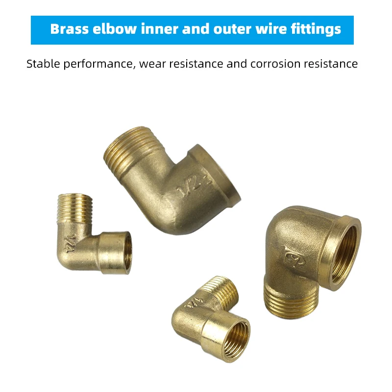 Female /Male Thread Adapter Elbow Adapter Metal Adapter Brass Pipe Fitting Brass Elbow Pipes Fittings