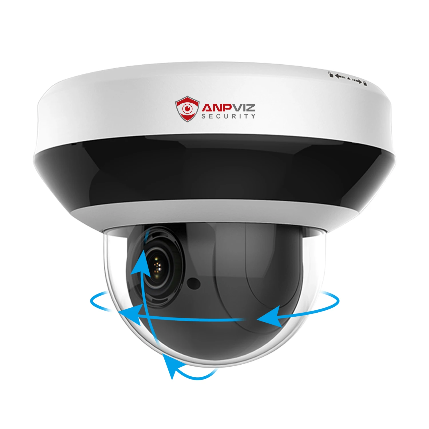 ANPVIZ 4MP POE камера видеонаблюдения 4х оптический зум H.265 + IP66 WDR встроенный микрофон и слот для SD-карты Обнаружение движения Мини