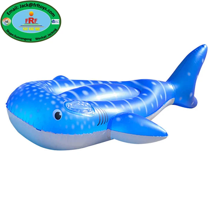 Summer Party Fun Kids Inflatable Whale Shark Pool Float Rider