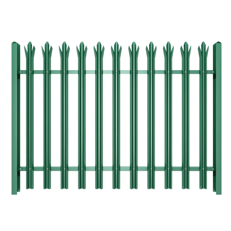 adjustable hot dipped galvanized with PVC coated painted european style palisade garden for coutryard garden yard protection