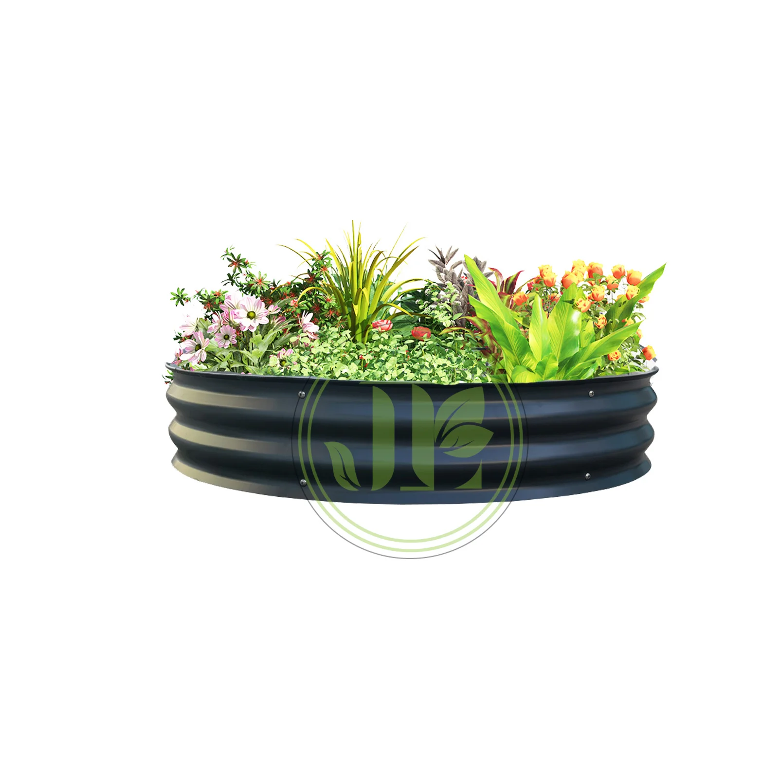 Tree Collar Surrounded Ring Metal Round Aluzinc Raised Garden Bed Outdoor Planter Box