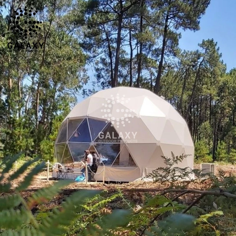 Quality Waterproof Exhibition Dome Tents 15m Resort Hotel Luxury Glamping Geodesic Dome Igloo Dome Tents House for Sale
