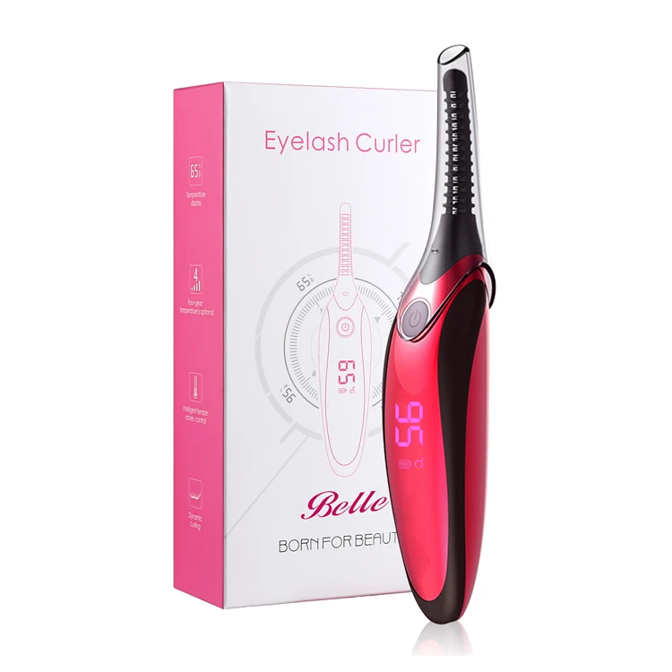Portable Easy to use Fashion electric heated eyelash curler for Ladies Eyes Makeup Work