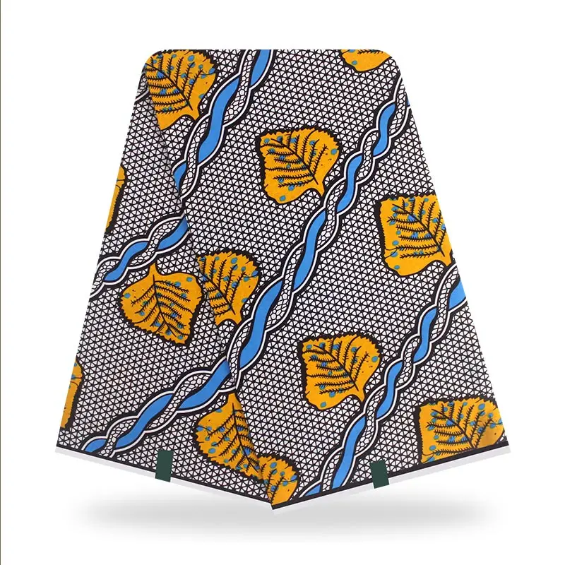  Африканская ткань Анкара батик ручной работы 100% хлопок Африканский принт аксессуары длина 6 ярдов восковая с принтом