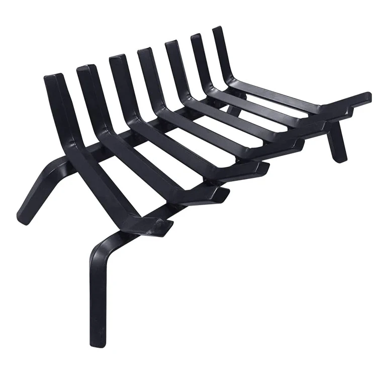 JH-Mech Fireplace Log Grate Iron Powder Coating Fire Grate Fireplace Accessories