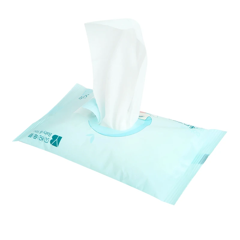 wrapped refreshing wet wipes / wet towel / wet tissue in pearl-embossed material