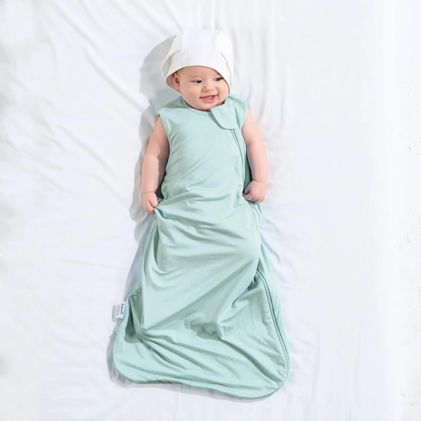 95% Organic Bamboo 5% Spandex Newborn Sleeping Bag Baby Night Wearable Blankets Wrap Baby Sleeping Sack
