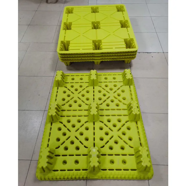 Heavy Duty Reversible Double Sides HDPE Recycled Euro Large Stackable Plastic Pallet Manufacture For Logistics Storage
