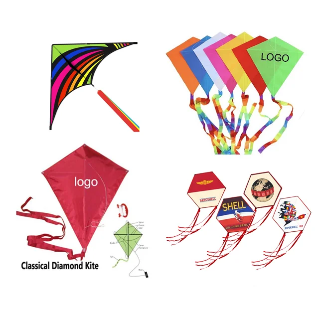 2023 OEM/ODM Custom delta bird kite Drawing Diy kite Animal diamond cheap Drawing flying toy blank duotone kite