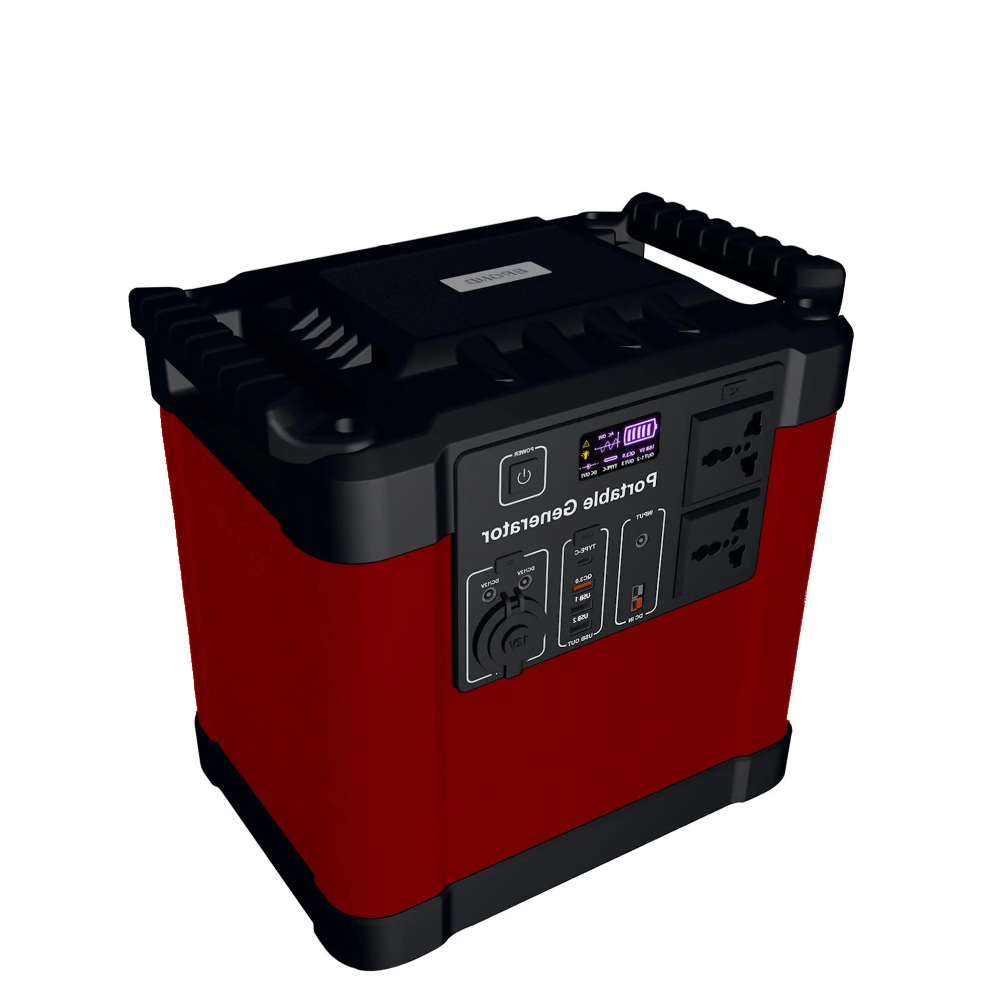 
2020 new product portable solar generator power station 2000w AC output built-in 6000000mah lithium battery 