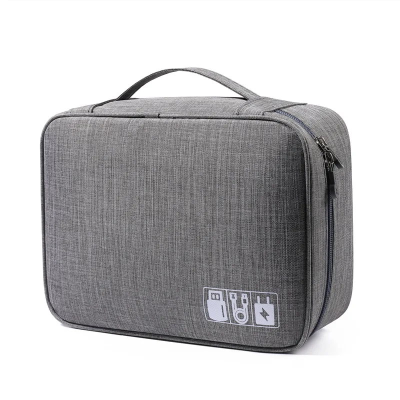 Cable Storage Bag Waterproof Digital Electronic Organizer Portable USB Data Line Charger Plug Storage Bag Travel Cable Organizer