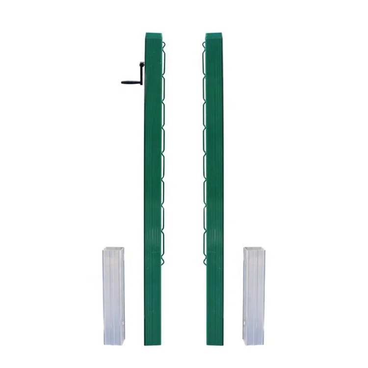 1.07m Height Aluminum Alloy Inground Tennis Court Net Post For Tennis Sports