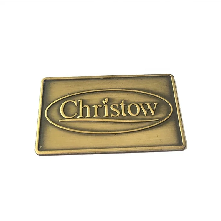 
Rectangle Shaped Custom Logo Engraved Metal Labels Plate For Furniture 