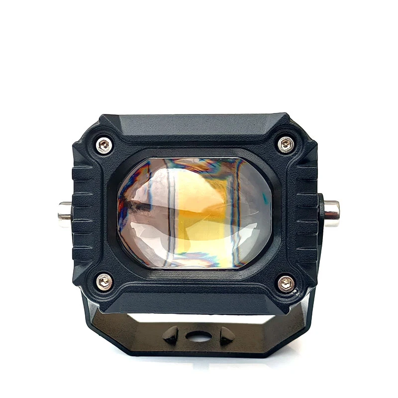 New U9 cars led headlights spotlights HD lens white&yellow led lights for motorcycle led motorcycle headlights