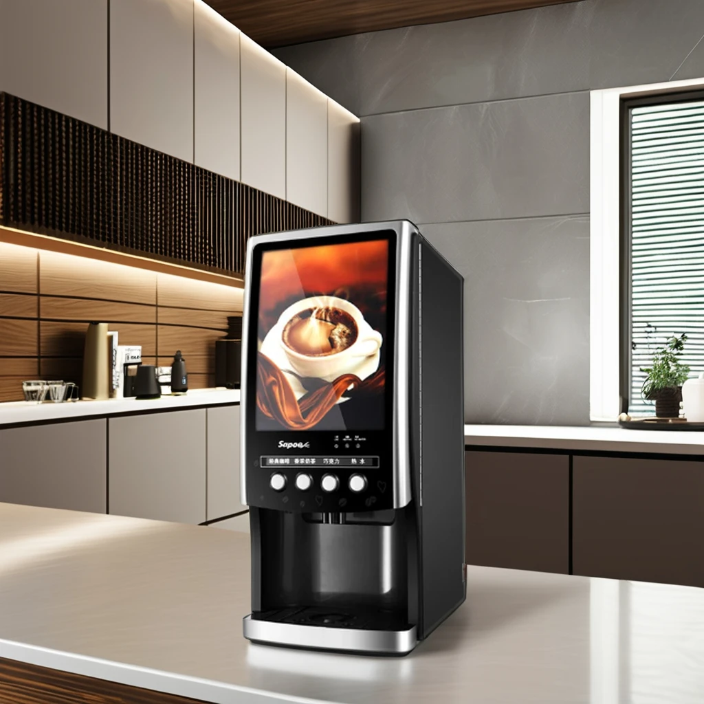 Factory Automatic coffee machine with hot water system 2 flavors coffee machine convenient button coffee machine