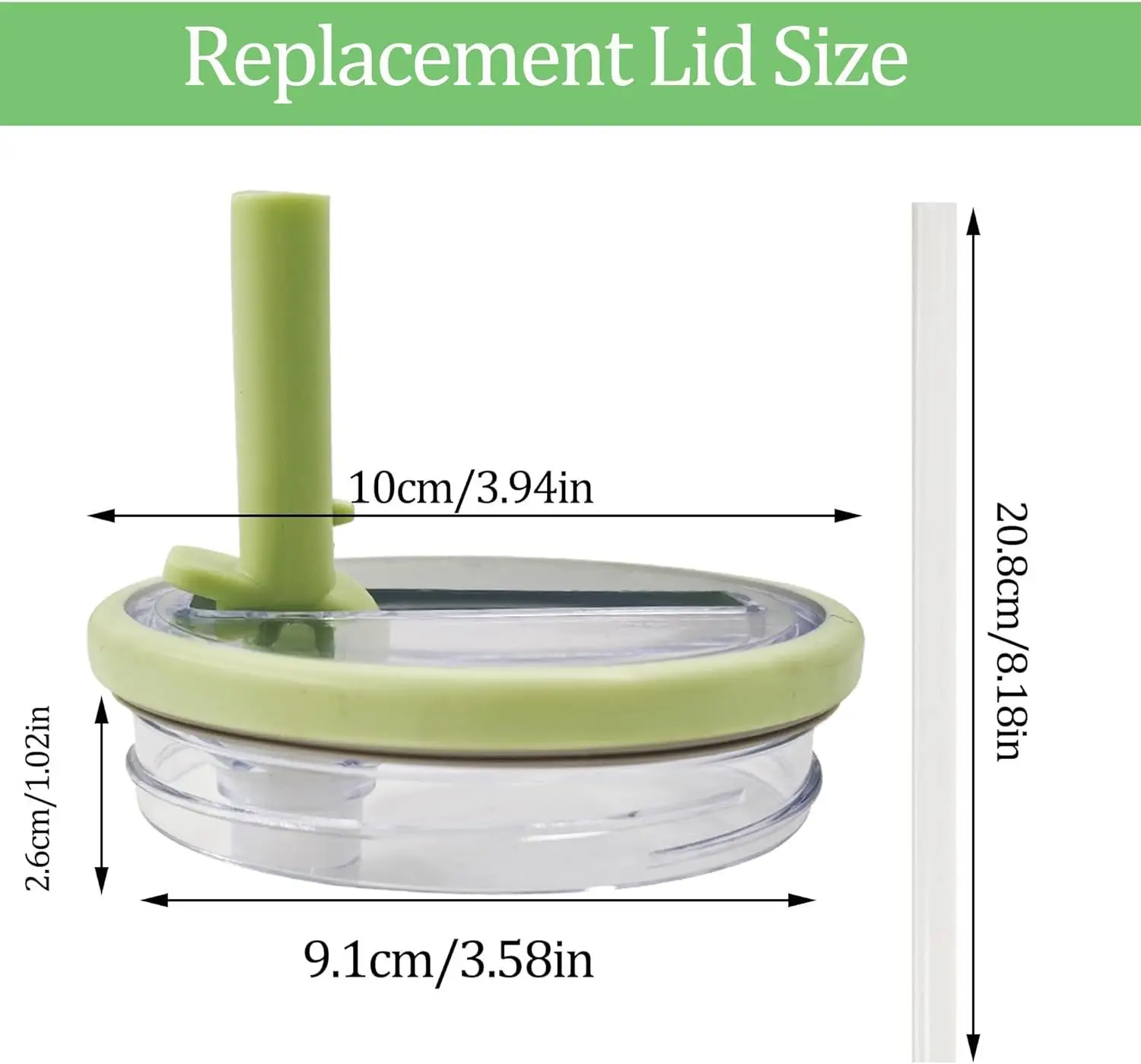 2 Pack 40 oz Tumbler Flip Straw Lid Replacement Compatible Top Replacement Reusable Tumbler Cover,TLX0217
