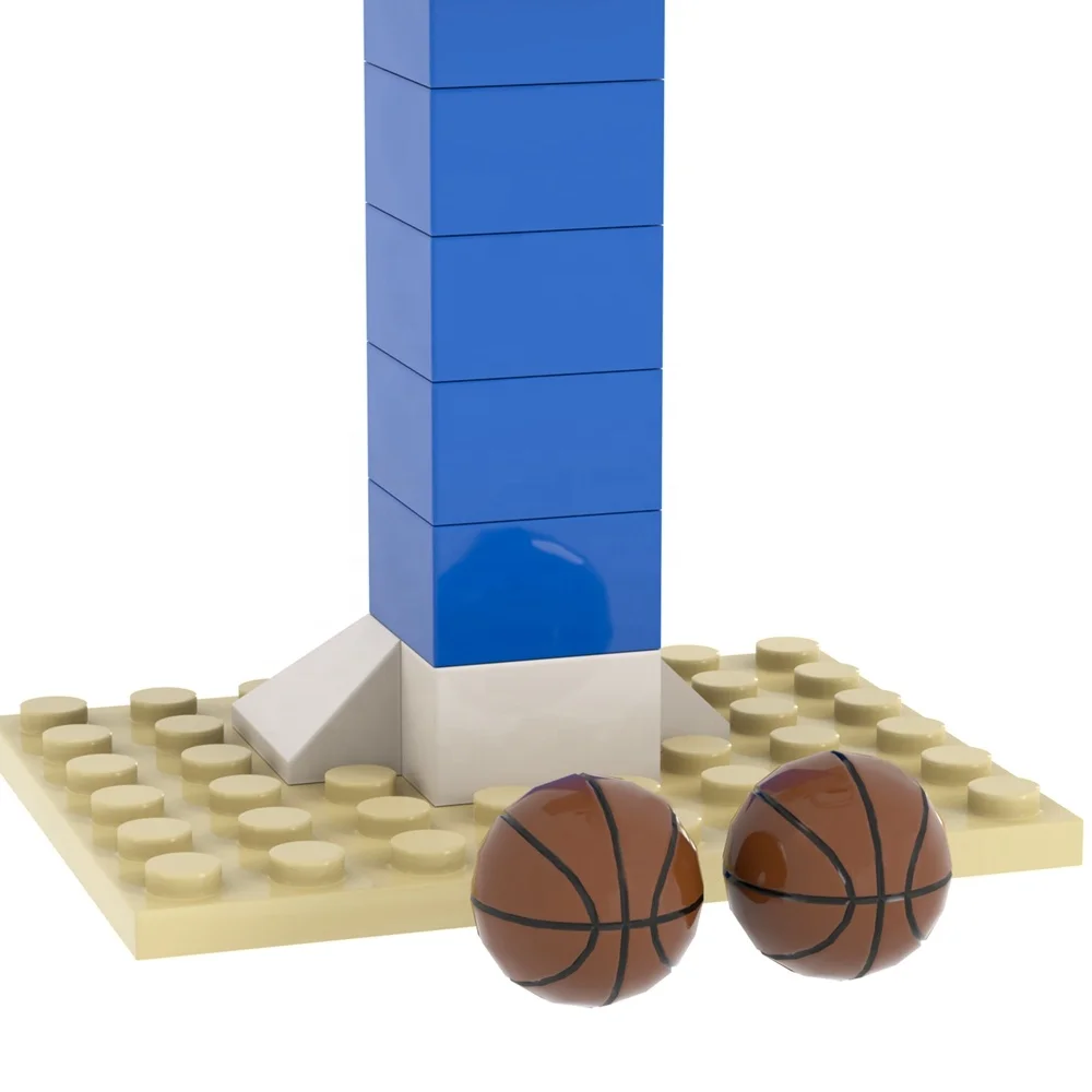 31PCS MOC4081 Basketball Hoops and Frame Bricks City Scene Accessories Decoration Educational Assemble Building Blocks Kids Toys