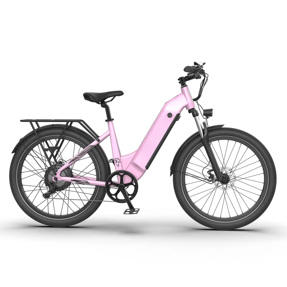 750W Motor Ebike 26 2 4 Inch Fat Tire Electric Cycle New With Women Popular 52V 15ah Bicycle