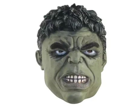 Halloween Party Wholesale Latex Hulk Helmet Masks for Cosplay Invincible Avenger Hulk Mask