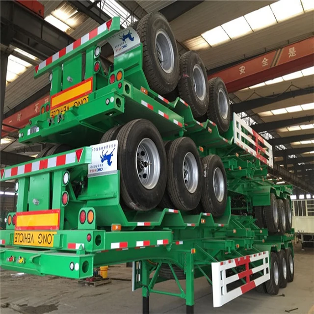 High quality brand New Truck Trailer Chassis 3 axle 40ft skeleton Trailers in Africa