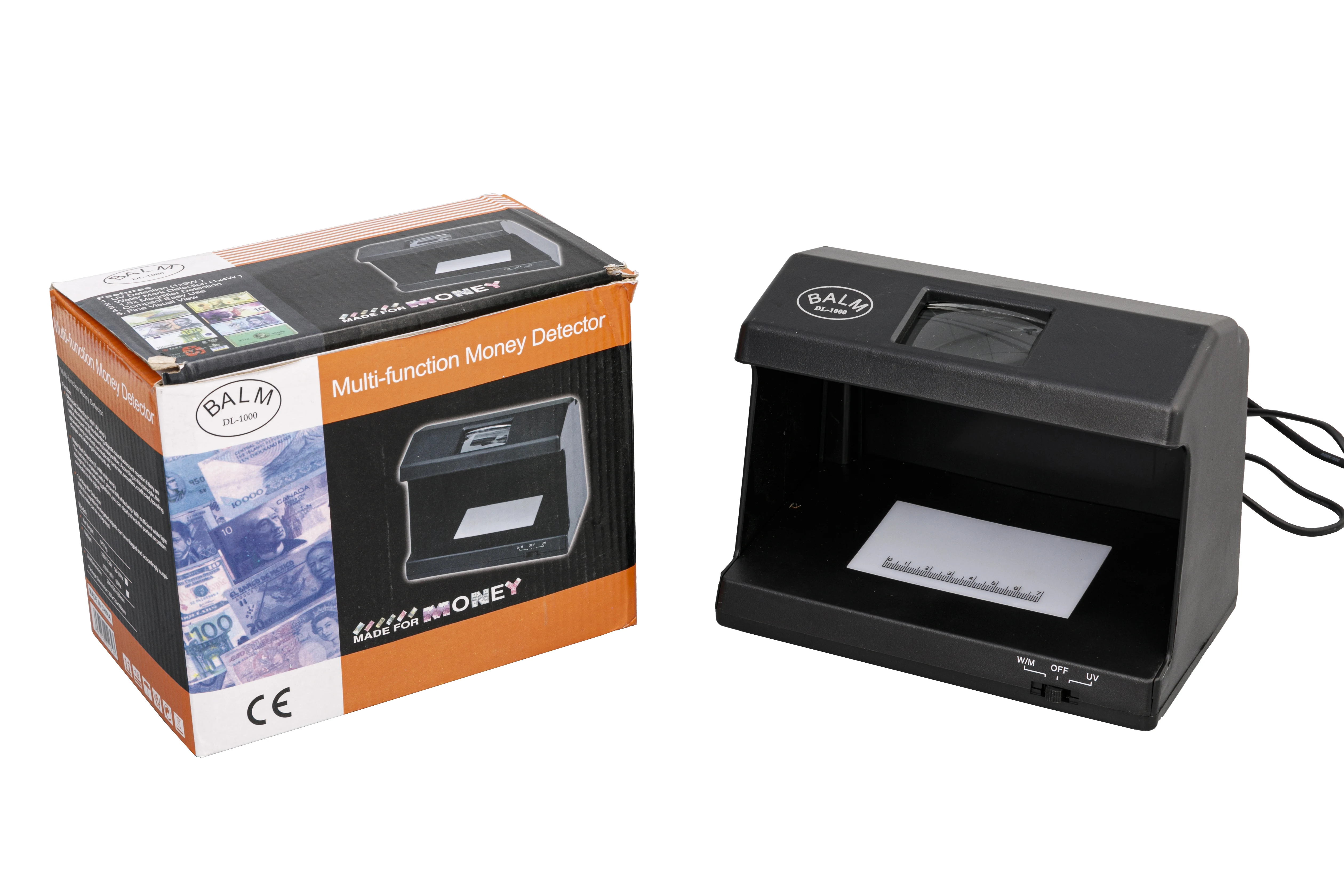 Desktop Magnifier UV Water Mark Money Detection Banknote Currency Detector