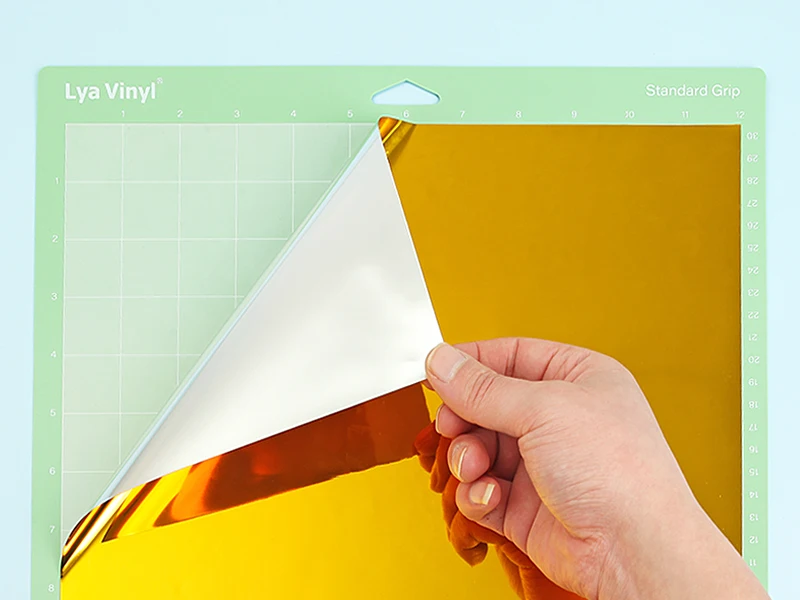 Mirror Self adhes vinyl adhesive film die-cut vinyl paper colorful roll advertising poster material for cutting plotter