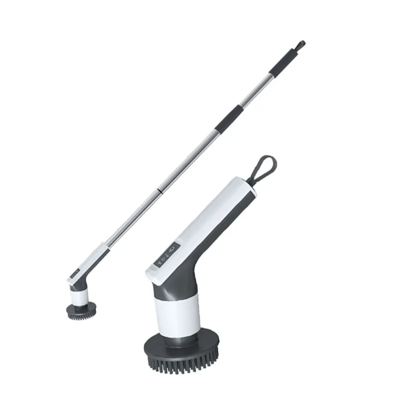 Detachable Handle Electric Spin Scrubber Bathroom Cleaning Brush 3 Speeds Multi-Direction Rotating Cordless Clean Tool Brush