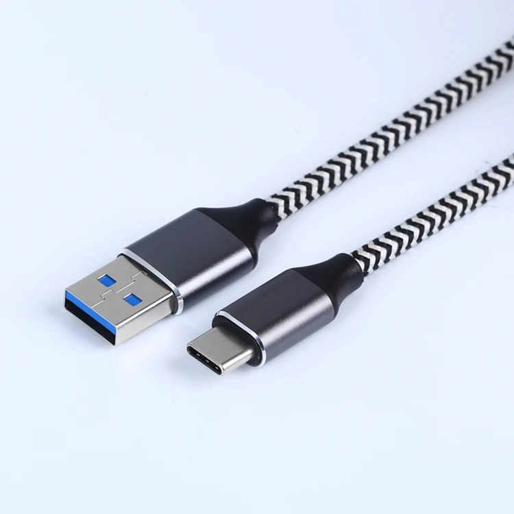 OEM Available Braided Fast Charing USB Port to Type-C Port Data Charging Cable
