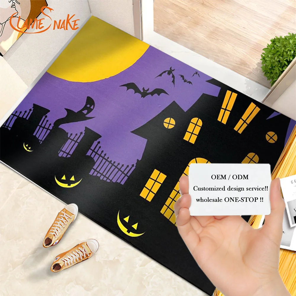 Customized Printing Outside Door Mats Christmas Decoration Door Mat For Home Entrance