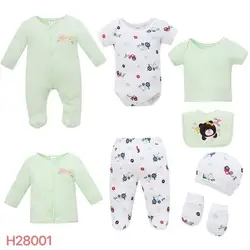 Lovely 8pcs Baby Rompers Winter Rompers for Newborns Baby Clothing Gift Sets