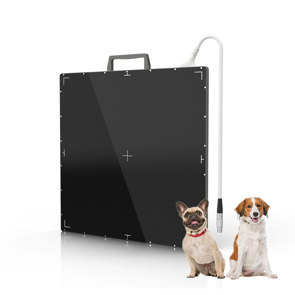 Portable CsI wired Veterinary Horse Dog Cat DR Detector for Animal x-Ray equipment X ray Flat Panel Detector