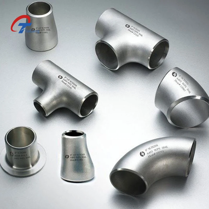 China Professional Manufacture 201 304 316 316L Fitting Stainless Steel 45 90 degree Elbow
