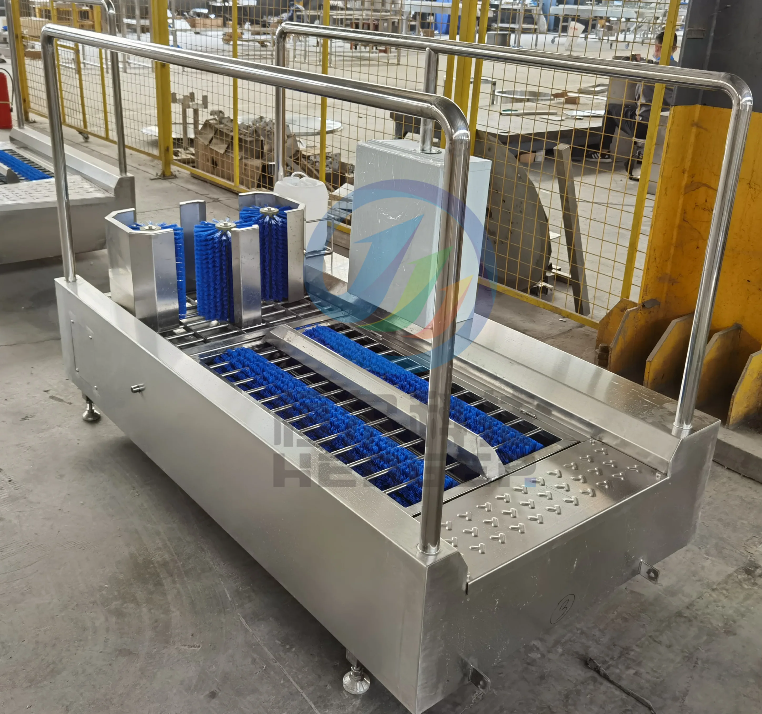 automatic Boot washer boot sole cleaning machine for hygiene cleaning station