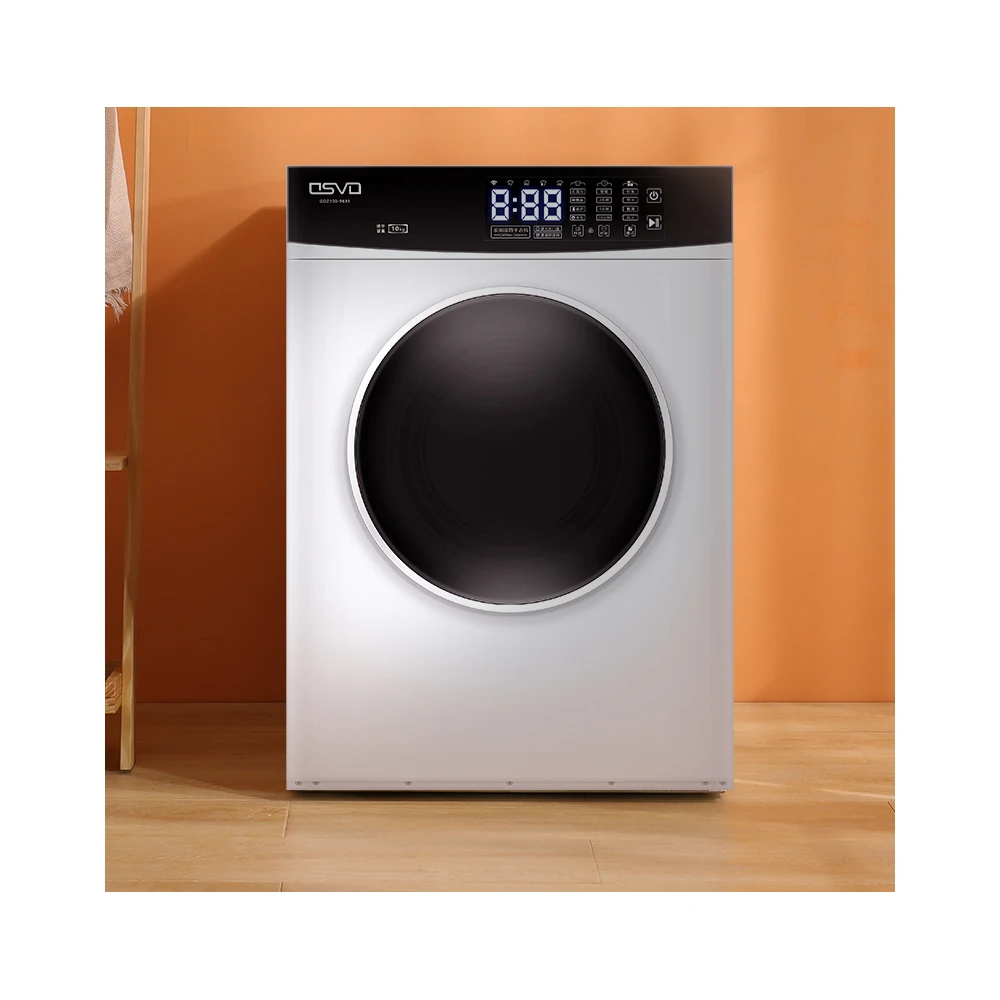 10kg Electric Tumble Dryer Laundry Top Load Silver Tumble Dryer Laundry Dryer for Clothes
