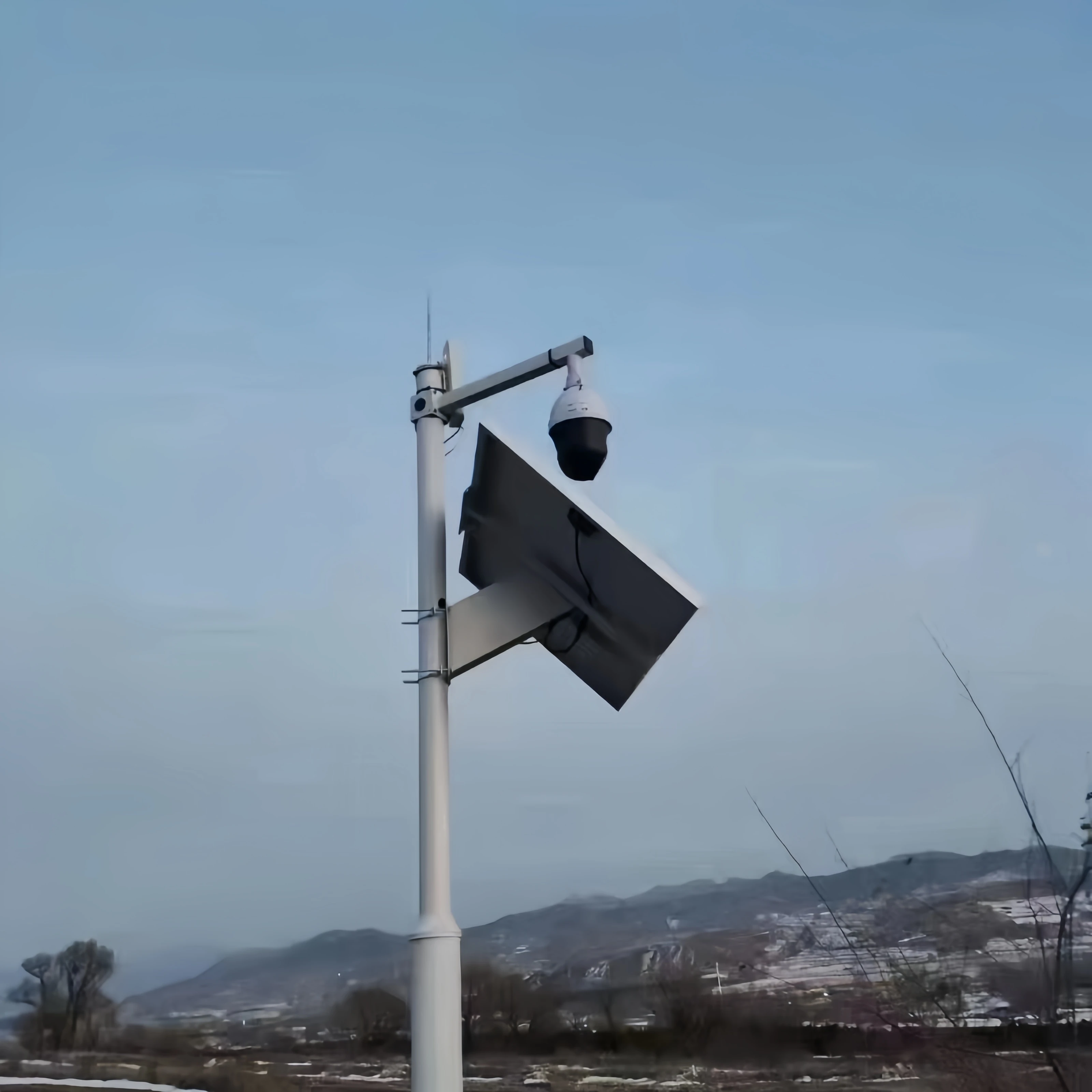 Siy Small Solar Power System  for Outdoor CCTV Camera PV Power Solar Charging with DC 12V Power Supply for Monitoring Systems