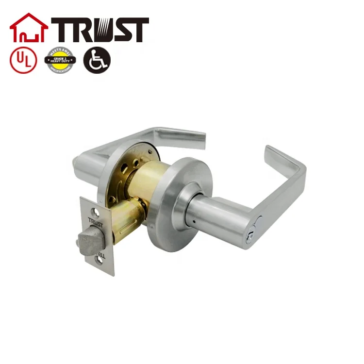 TRUST 4471 IC-SC Grade  2 Commercial Heavy Duty Door Lock Cylinder with interchangeable Entry Lever Lock set, ADA,