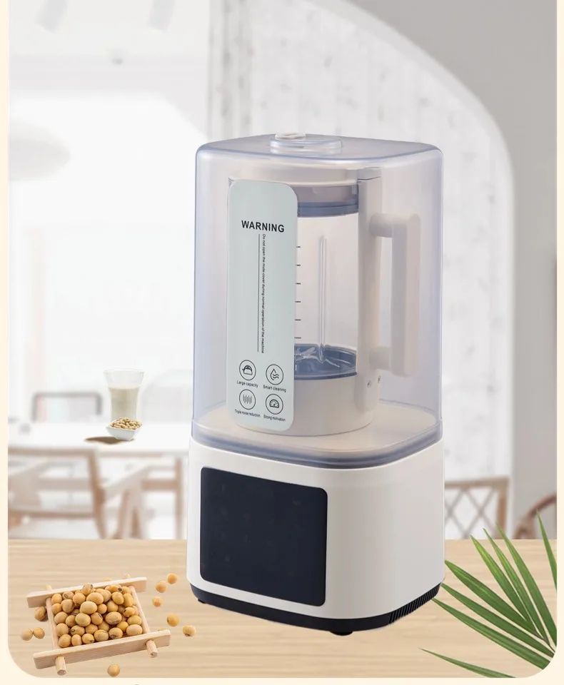 Soybean Milk Maker Heating Blender with Soundproof Cover Household Blend Juicer Fruit Blender
