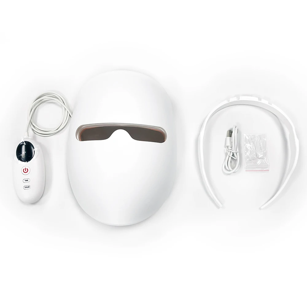 LED facial beauty mask 7 colors lights for skin care whiting and decrease wrinkles