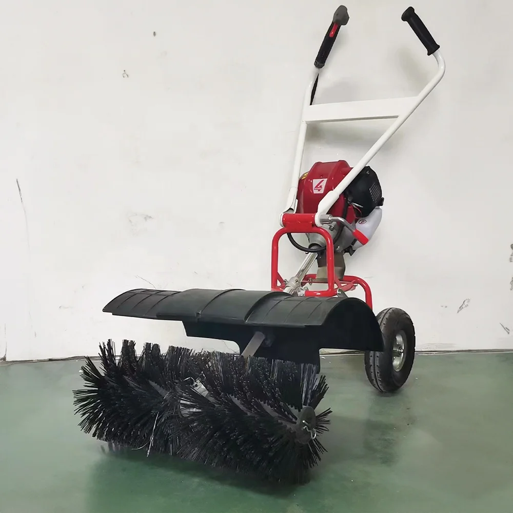 Hand Push Type Sweeping Machine Handheld Floor Sweeper Manual Road Sweeper