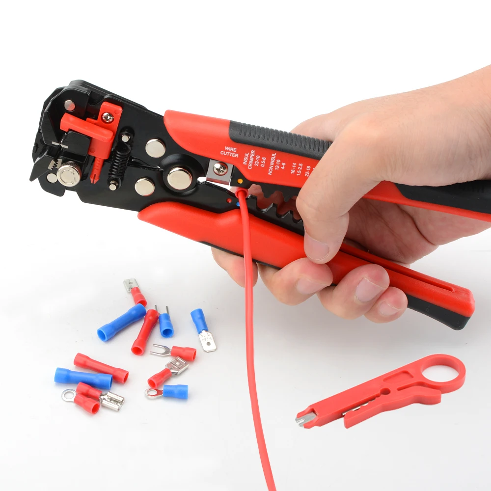 Professional Electrician Wire Tool Cable Wire Stripper Cutter Crimper Automatic Crimping Stripping Plier