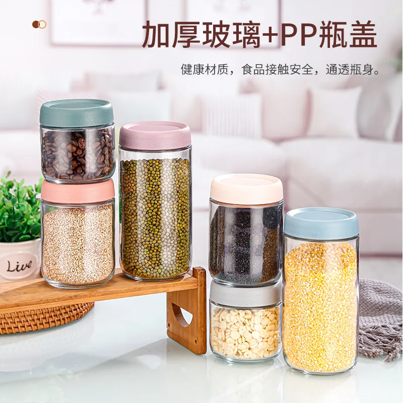 6 pack 16 oz Yogurt Spice Sugar Snacks  Overnight Oats Glass food storage jars Containers Wide mouth Mason Salad jars set