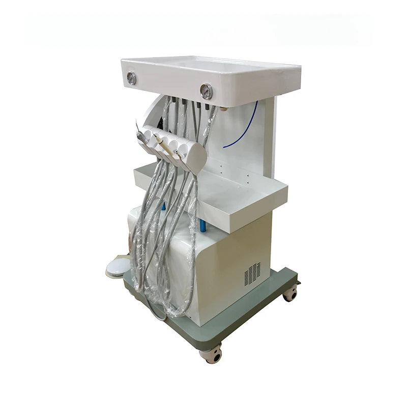 LK-A32A Portable Trolley Dental Cart Movable Medical Dental Unit Trolley Carts with Air Compressor Free